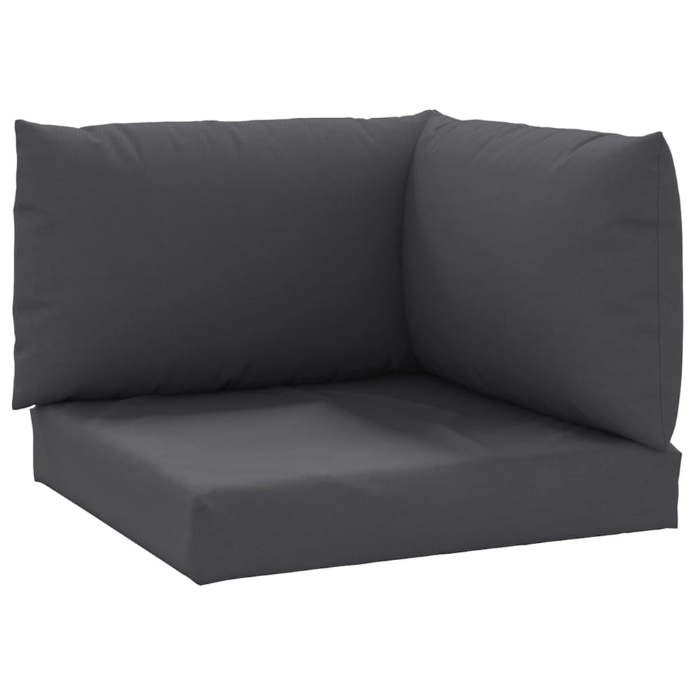 vidaXL Pallet Cushions 3-pc. Anthracite Oxford Fabric