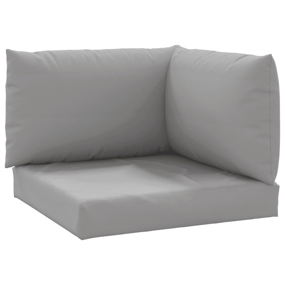 vidaXL Pallet Cushions 3-pc. Grey Oxford Fabric