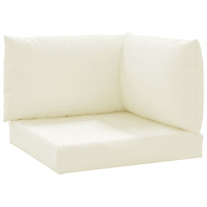 vidaXL Pallet Cushions 3-piece Cream Oxford Fabric