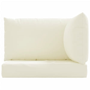 vidaXL Pallet Cushions 3-piece Cream Oxford Fabric
