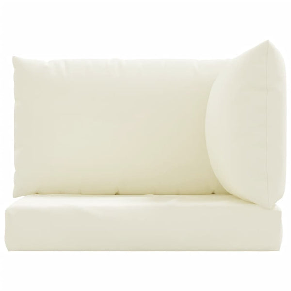 vidaXL Pallet Cushions 3-piece Cream Oxford Fabric