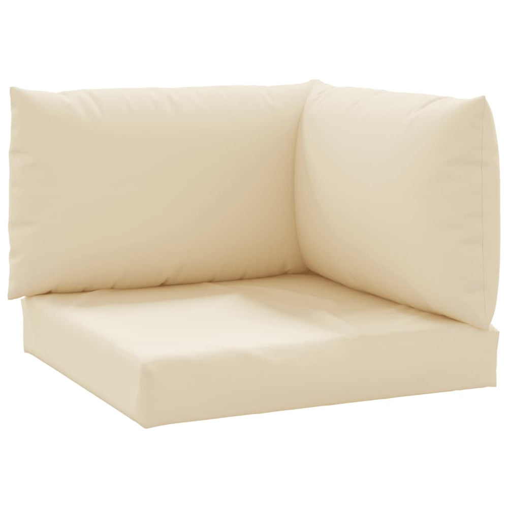 vidaXL 3-piece Pallet Cushion Set Beige Oxford Fabric