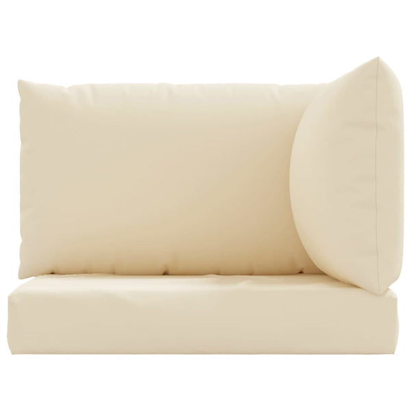 vidaXL 3-piece Pallet Cushion Set Beige Oxford Fabric