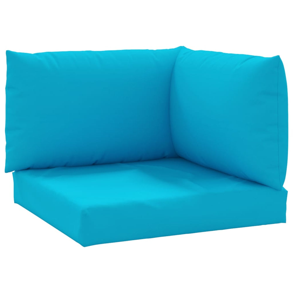 vidaXL Pallet Cushions 3-pc. Light Blue Oxford Fabric