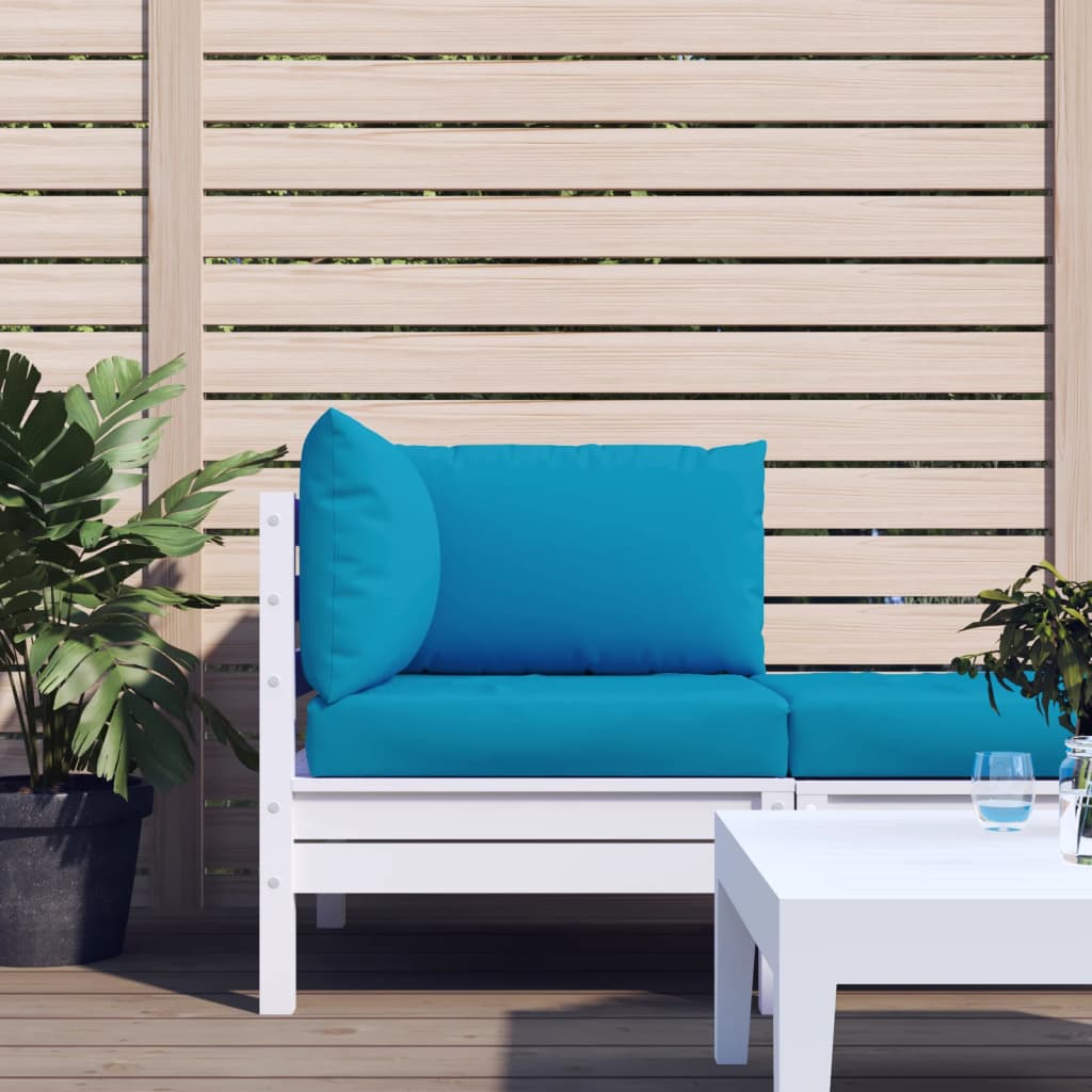vidaXL Pallet Cushions 3-pc. Light Blue Oxford Fabric