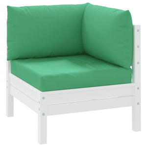 vidaXL Pallet Cushions 3-pc. Green Oxford Fabric