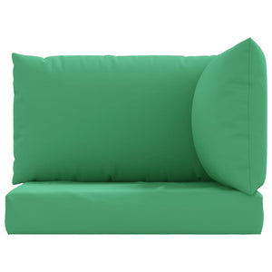 vidaXL Pallet Cushions 3-pc. Green Oxford Fabric