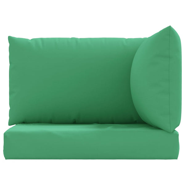 vidaXL Pallet Cushions 3-pc. Green Oxford Fabric