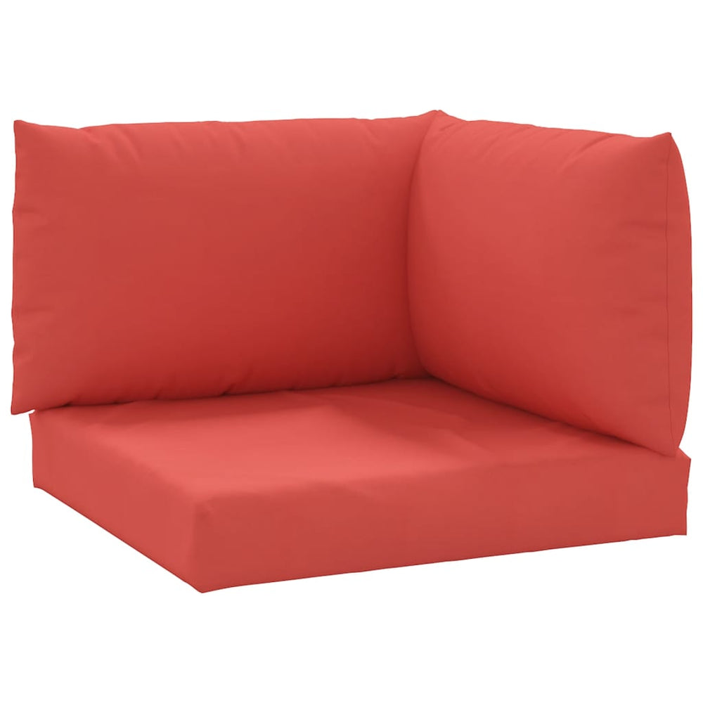 vidaXL Pallet Cushions 3-piece Red Oxford Fabric