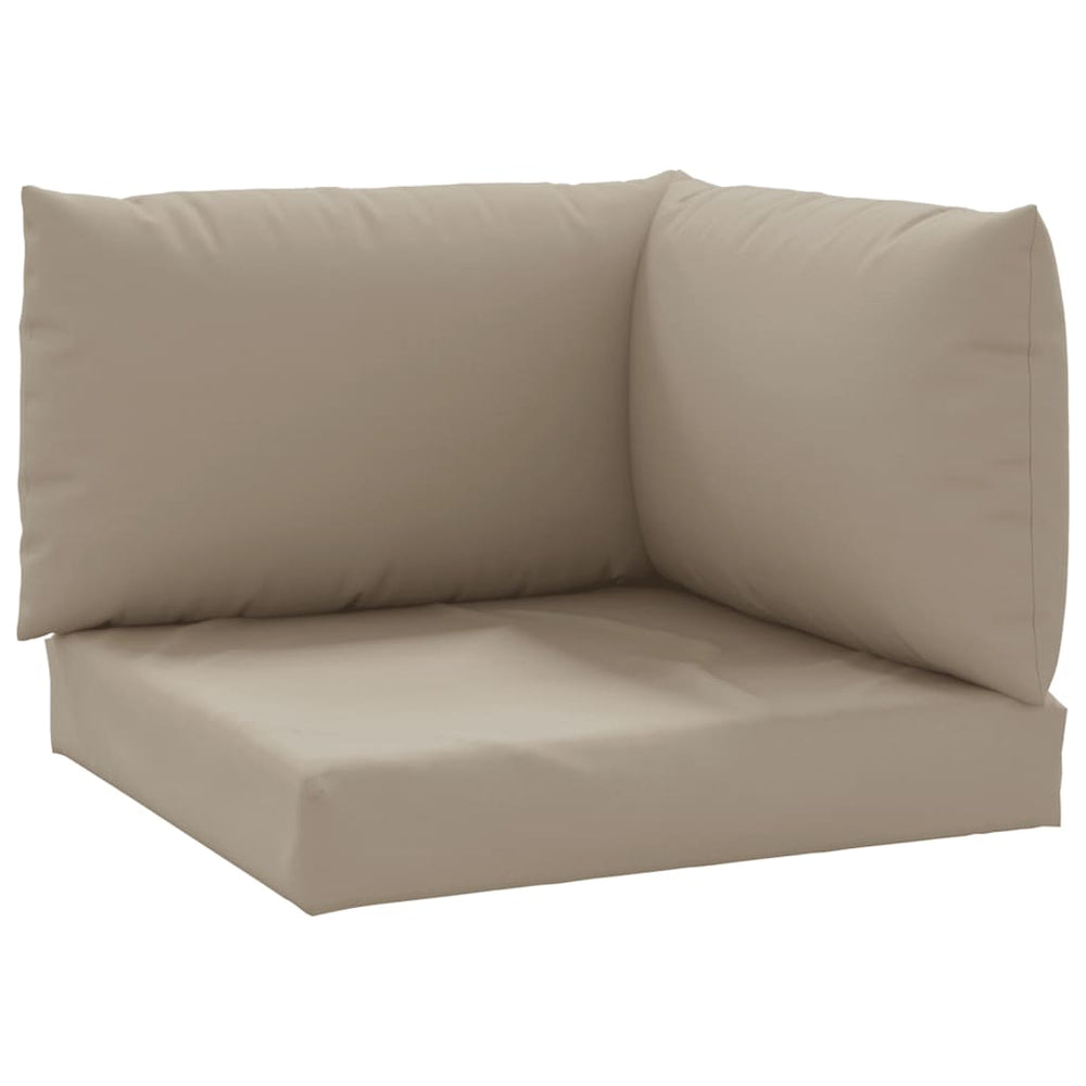vidaXL Pallet Cushions 3-pc. Taupe Oxford Fabric
