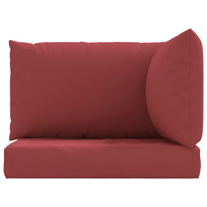 vidaXL Pallet Cushions 3-pc. Wine Red Oxford Fabric