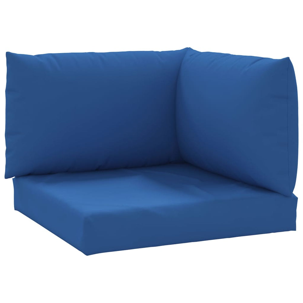 vidaXL Pallet Cushions 3-pc. Blue Oxford Fabric