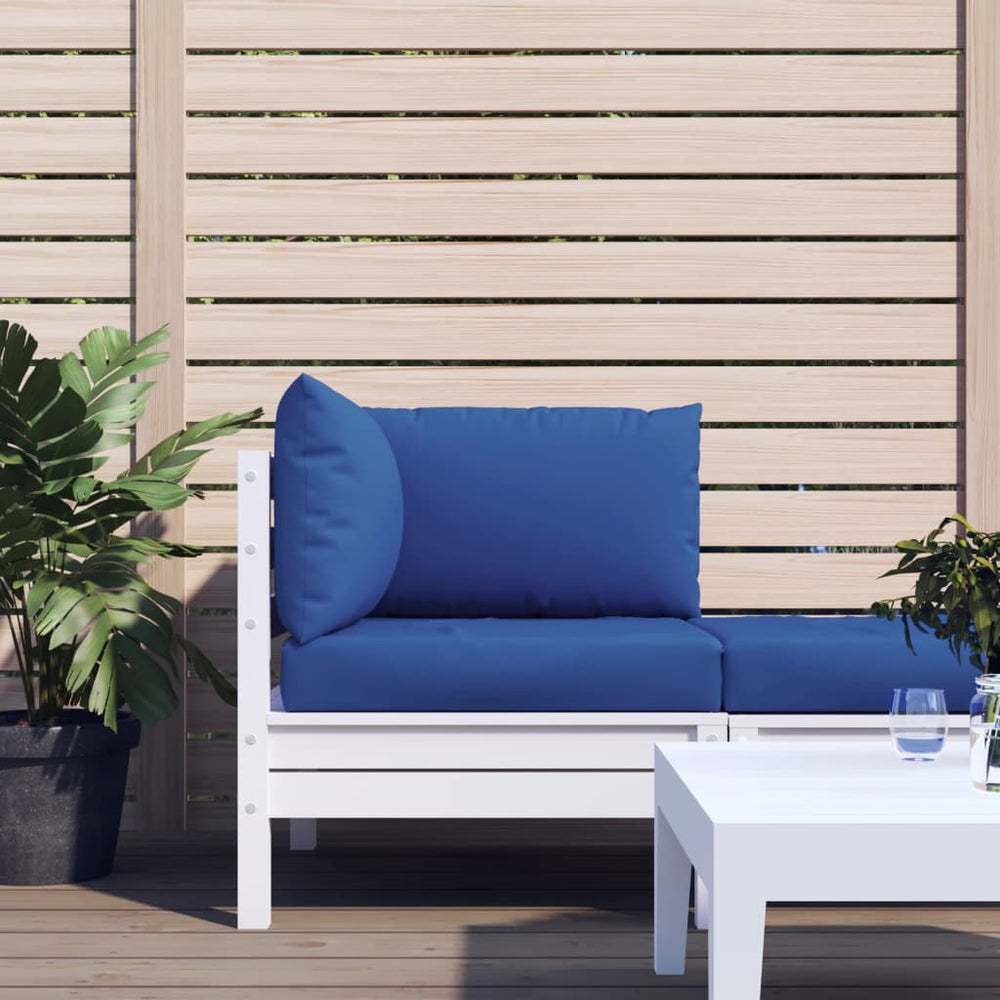 vidaXL Pallet Cushions 3-pc. Blue Oxford Fabric