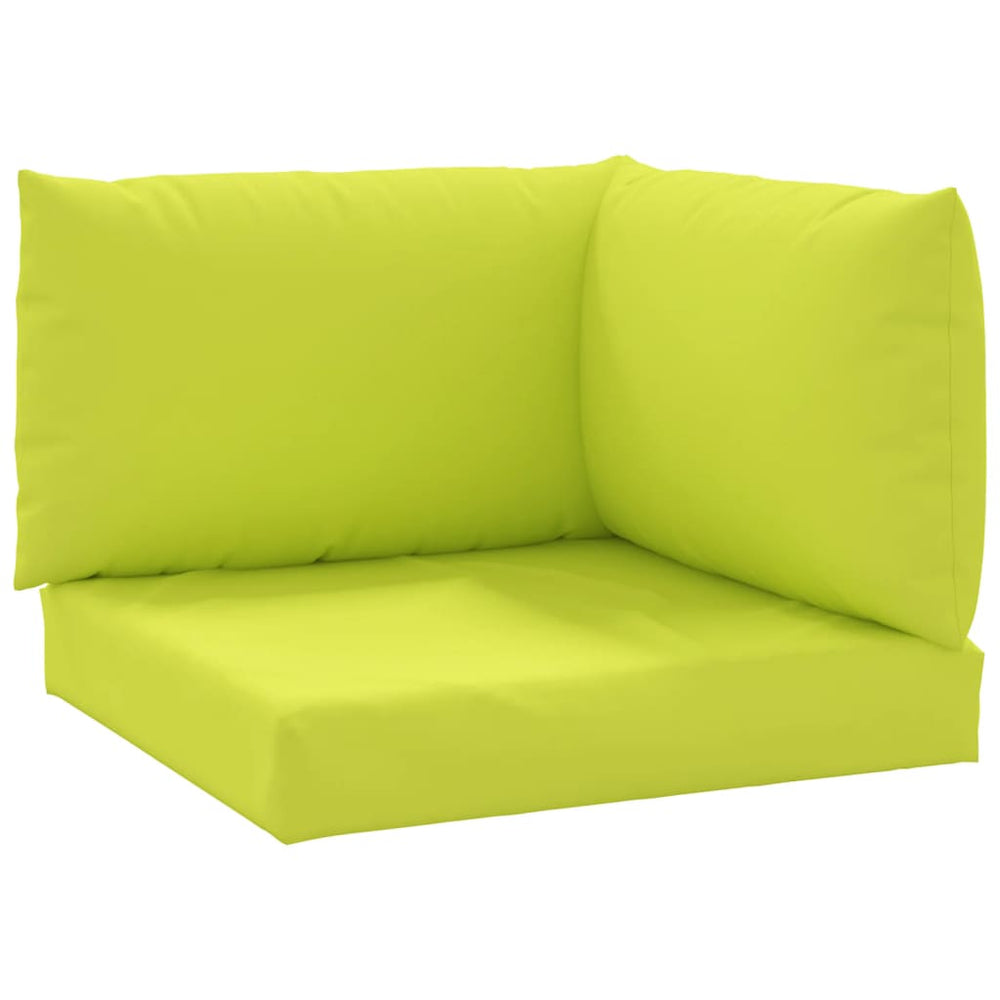 vidaXL Pallet Cushions 3-pc. Light Green Oxford Fabric