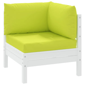 vidaXL Pallet Cushions 3-pc. Light Green Oxford Fabric