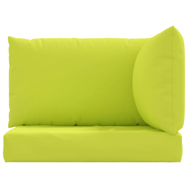 vidaXL Pallet Cushions 3-pc. Light Green Oxford Fabric