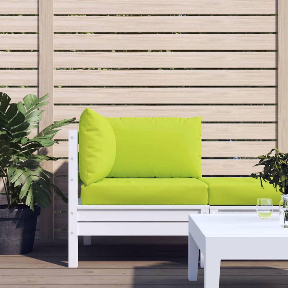 vidaXL Pallet Cushions 3-pc. Light Green Oxford Fabric