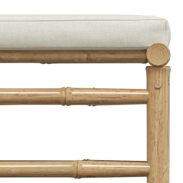 vidaXL 3-Piece Garden Lounge Set with Cushions Bamboo