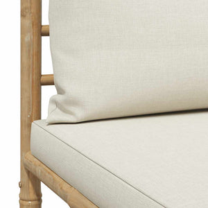 vidaXL 3-Piece Garden Lounge Set with Cushions Bamboo