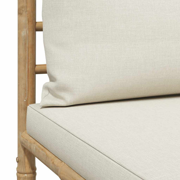 vidaXL 3-Piece Garden Lounge Set with Cushions Bamboo
