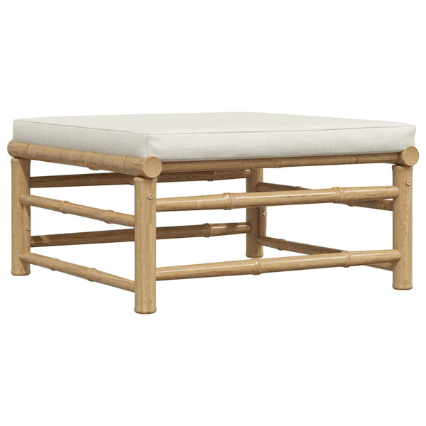 vidaXL 3-Piece Garden Lounge Set with Cushions Bamboo