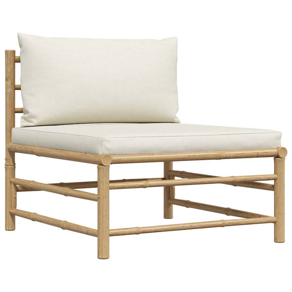 vidaXL 3-Piece Garden Lounge Set with Cushions Bamboo