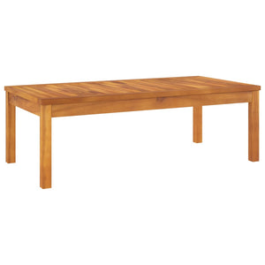 vidaXL 6-piece Garden Lounge Set with Cushions Cream Solid Acacia Wood