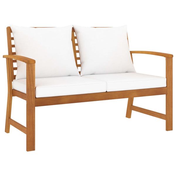 vidaXL 3-Piece Garden Lounge Set with Cushions Solid Acacia Wood
