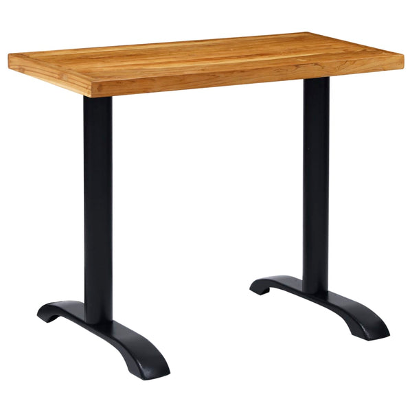 vidaXL Bistro Table Bases 2 pcs Black 61x8x72 cm Cast Iron