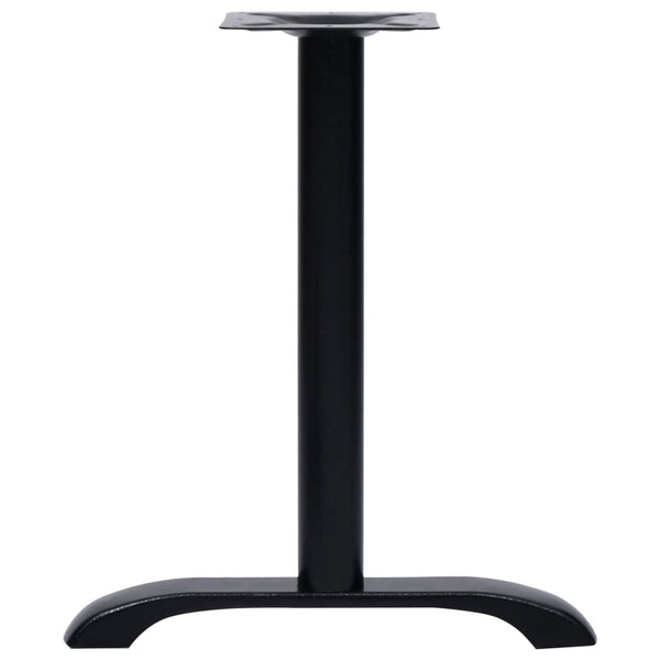 vidaXL Bistro Table Bases 2 pcs Black 61x8x72 cm Cast Iron