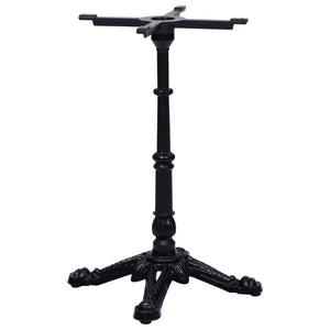 vidaXL Bistro Table Base Black 52x52x72 cm Cast Iron
