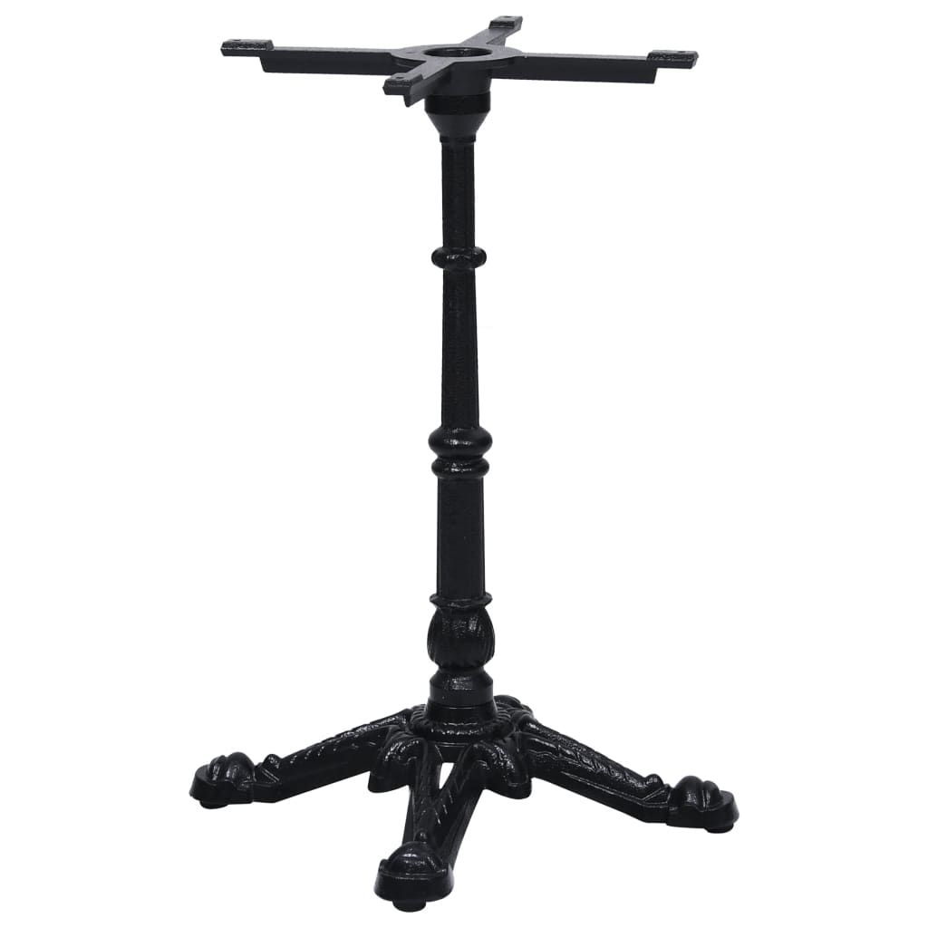 vidaXL Bistro Table Base Black 52x52x72 cm Cast Iron