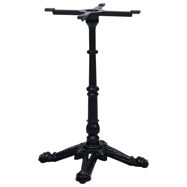 vidaXL Bistro Table Base Black 52x52x72 cm Cast Iron