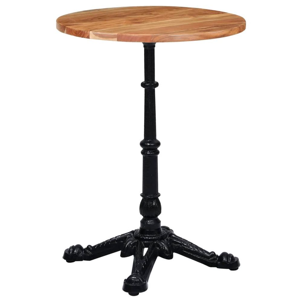 vidaXL Bistro Table Base Black 52x52x72 cm Cast Iron