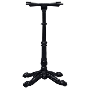 vidaXL Bistro Table Base Black 52x52x72 cm Cast Iron