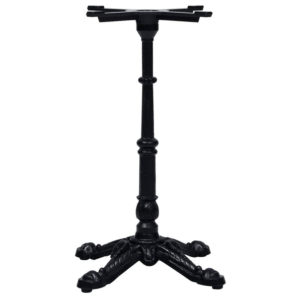vidaXL Bistro Table Base Black 52x52x72 cm Cast Iron
