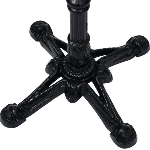 vidaXL Bistro Table Base Black 52x52x72 cm Cast Iron