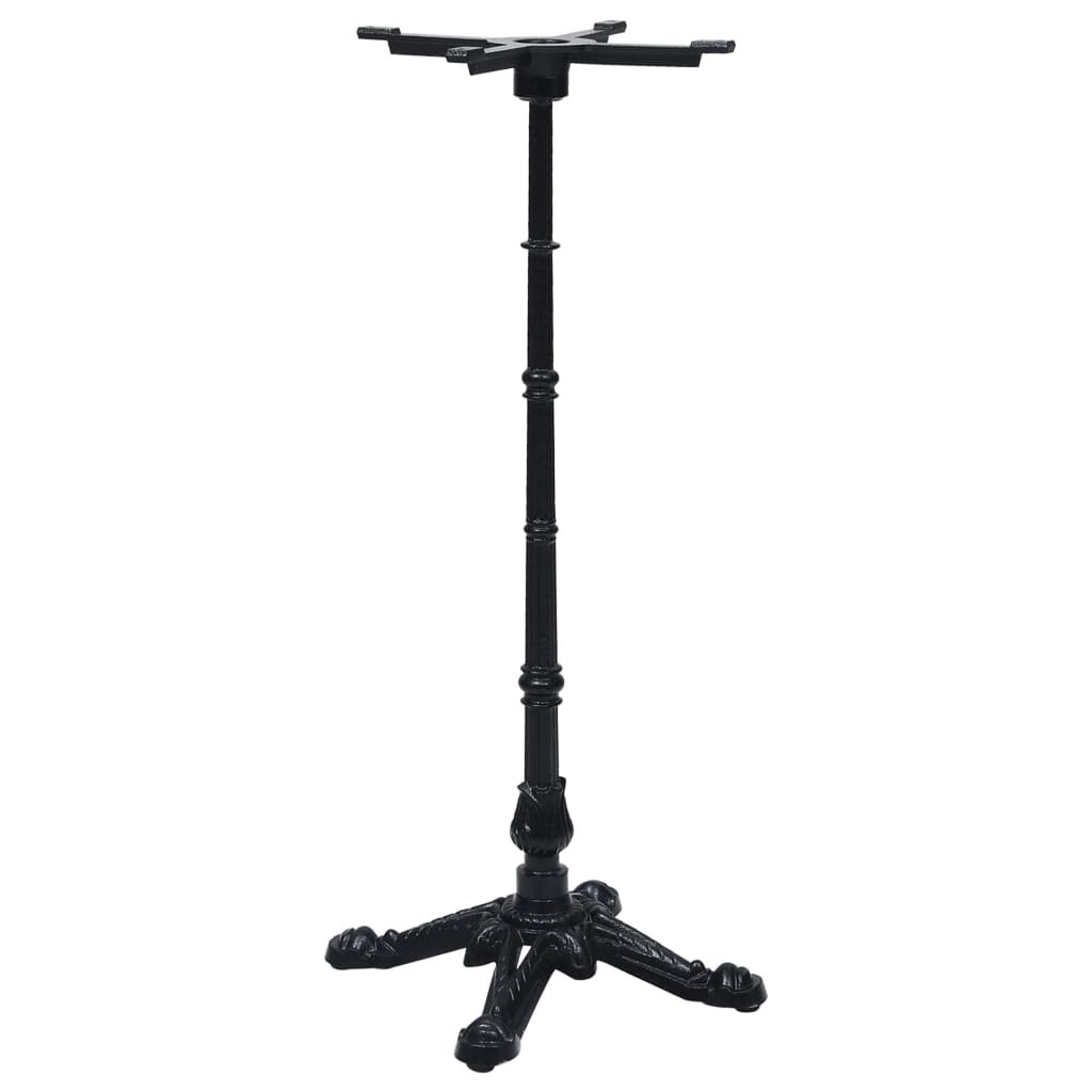 vidaXL Bistro Table Base Black 52x52x108 cm Cast Iron