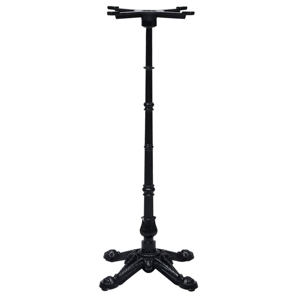 vidaXL Bistro Table Base Black 52x52x108 cm Cast Iron