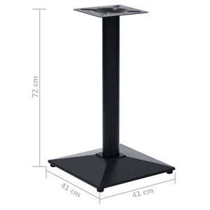 vidaXL Bistro Table Base Black 41x41x72 cm Cast Iron