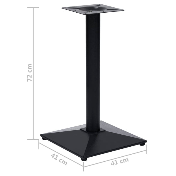 vidaXL Bistro Table Base Black 41x41x72 cm Cast Iron
