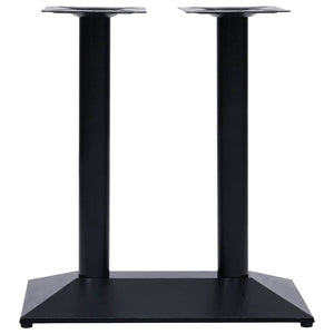 vidaXL Bistro Table Base Black 70x40x72 cm Cast Iron