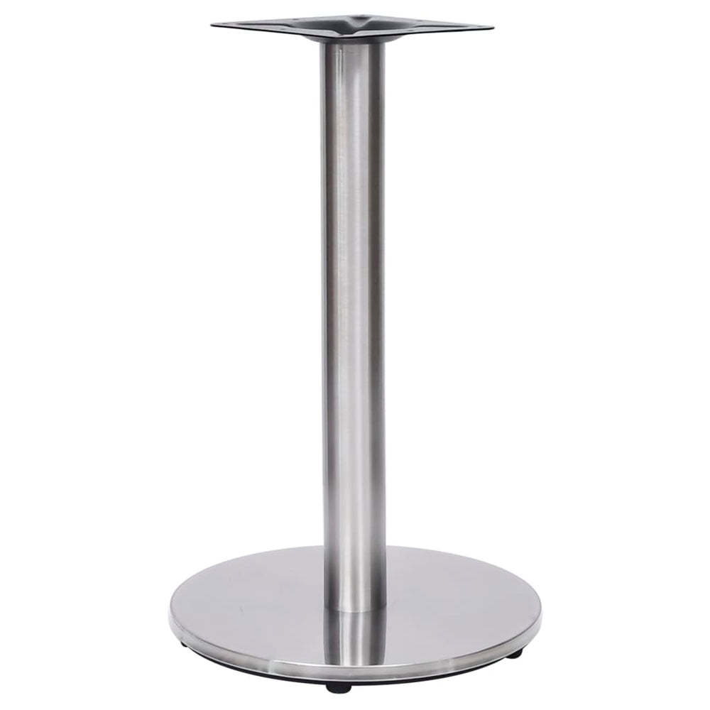 vidaXL Bistro Table Base Silver Ø45x72 cm Stainless Steel