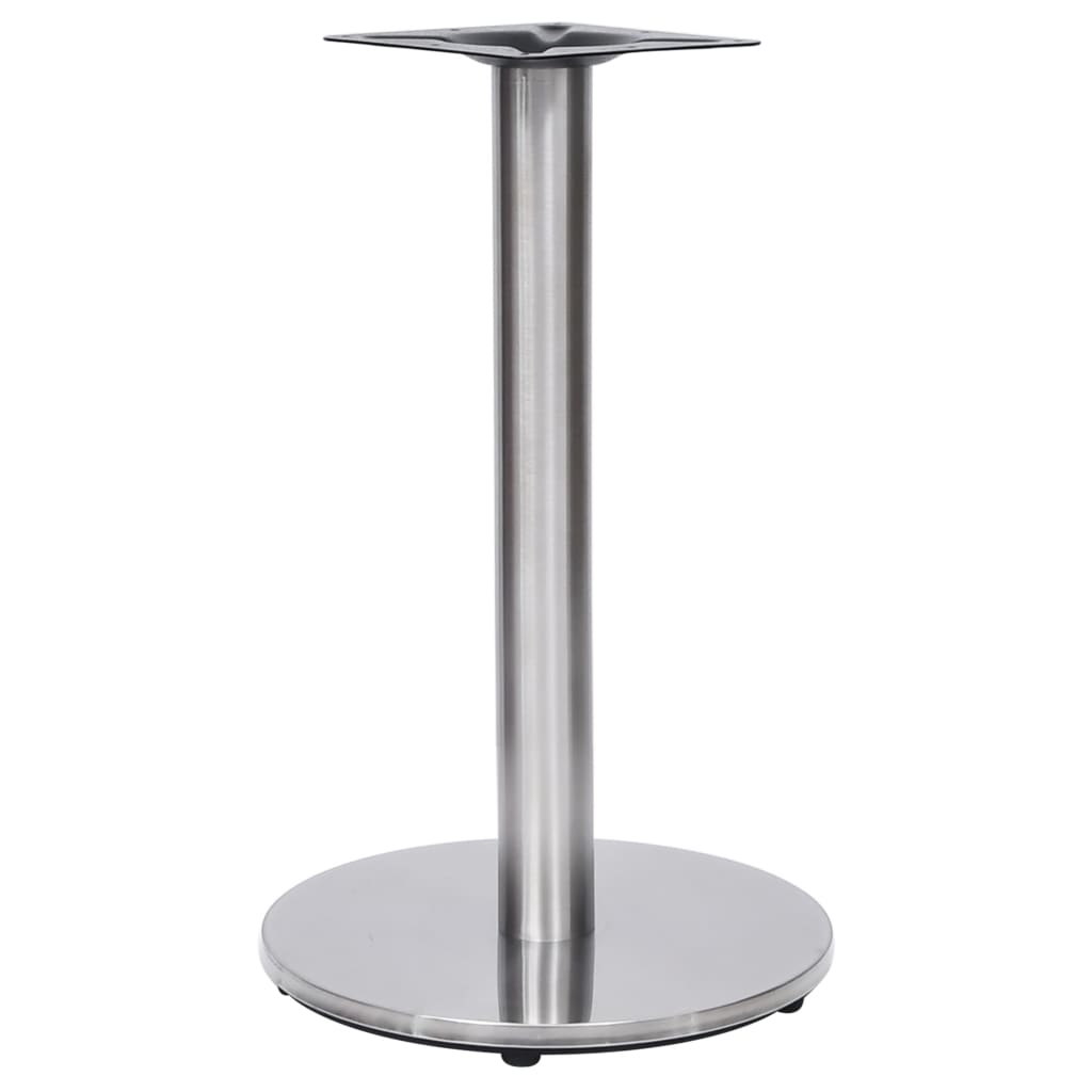 vidaXL Bistro Table Base Silver Ø45x72 cm Stainless Steel