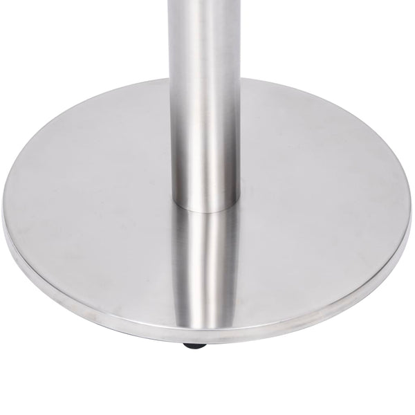 vidaXL Bistro Table Base Silver Ø45x72 cm Stainless Steel