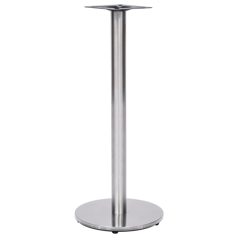 vidaXL Bistro Table Base Silver Ø45x107 cm Stainless Steel