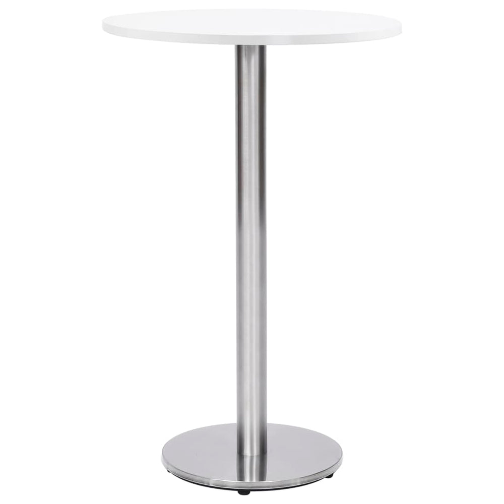 vidaXL Bistro Table Base Silver Ø45x107 cm Stainless Steel