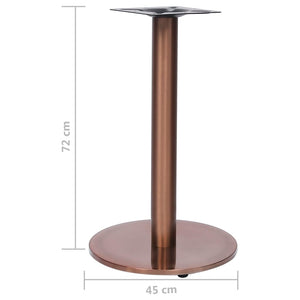 vidaXL Bistro Table Base Golden Ø45x72 cm Stainless Steel