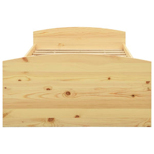 vidaXL Solid Wood Bed with 2 Drawers Pinewood 90x200 cm