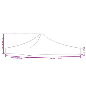 vidaXL Party Tent Roof 3x3 m Green 270 g/m²